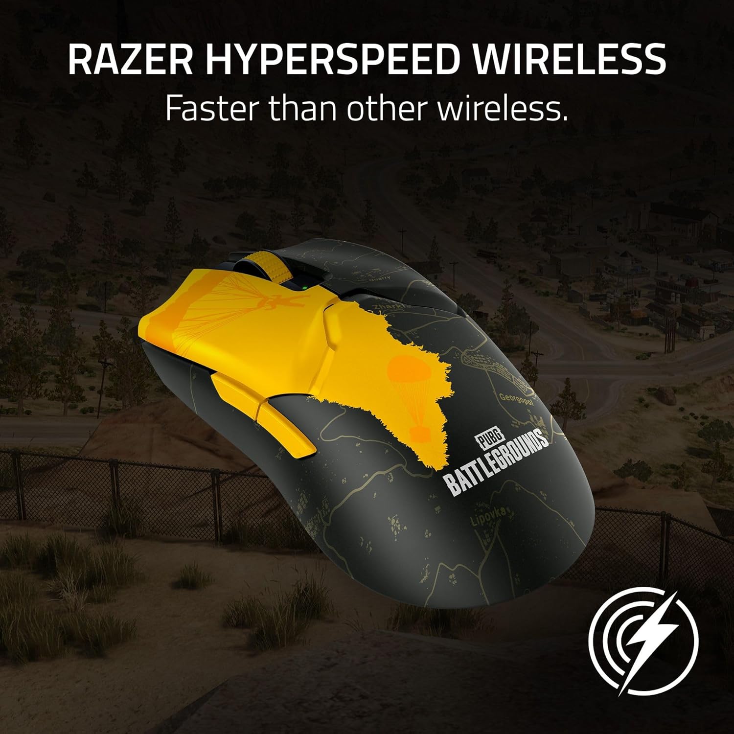 Viper V2 Pro - PUBG: Battleground Edition Ultra-lightweight, Ultra-fast Wireless Esports Gaming Mouse