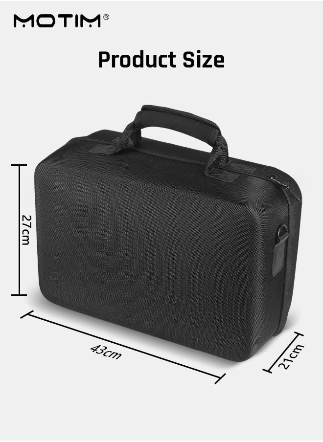 Travel Storage Case for PS5, Shockproof Hard Shell Bag Game Console Carrying Case, Waterproof Shoulder Bag Handbag for Playstation 5 Console and Accessories, Compatible with Disc& Digital Edition