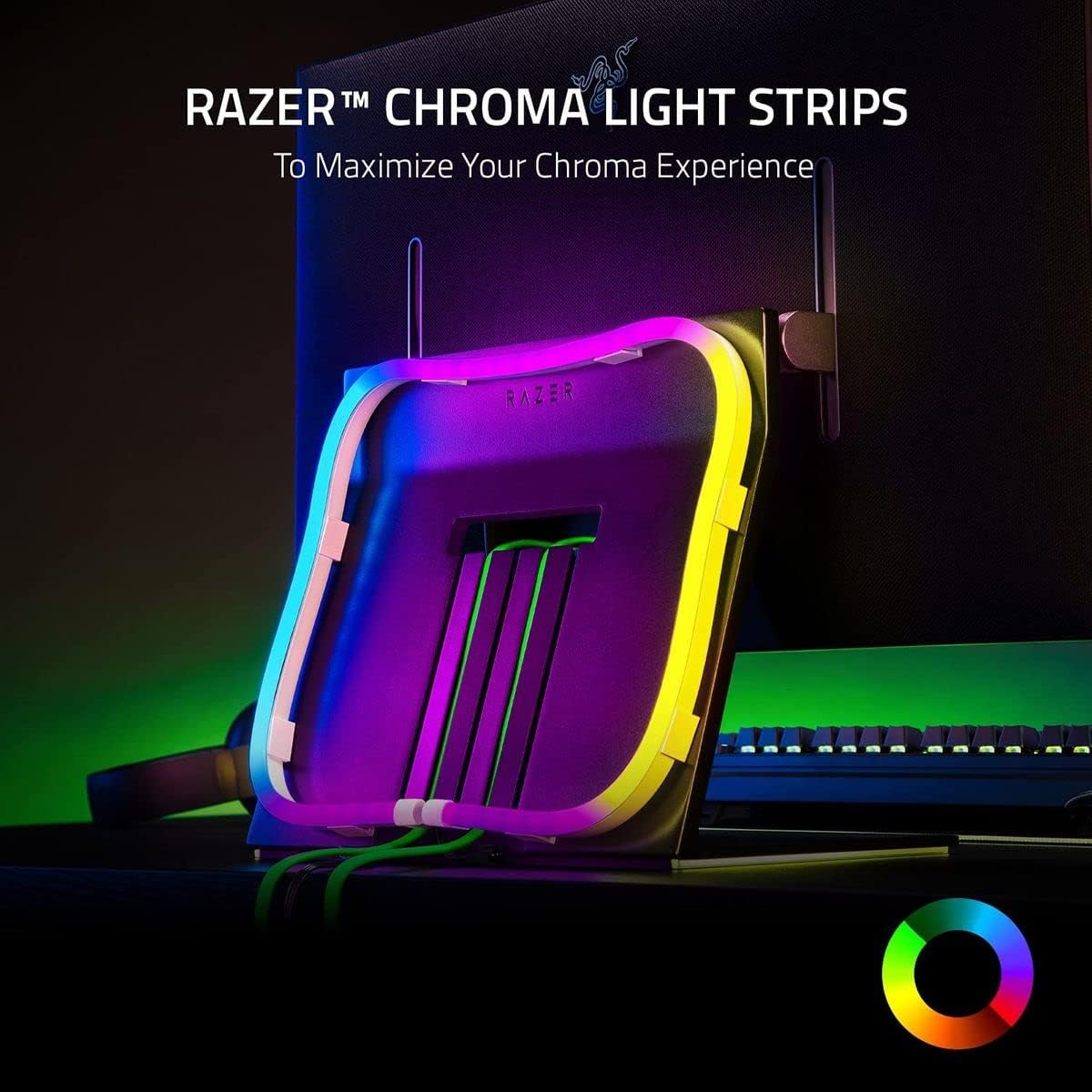 Chroma Light Strip Expansion Kit - ARGB Light Strips for Greater Lighting Customisation (Chroma Light Strips, Premium Light Diffusing Case, aRGB Device Compatibility, 1x 100 cm, 2x 50 cm)