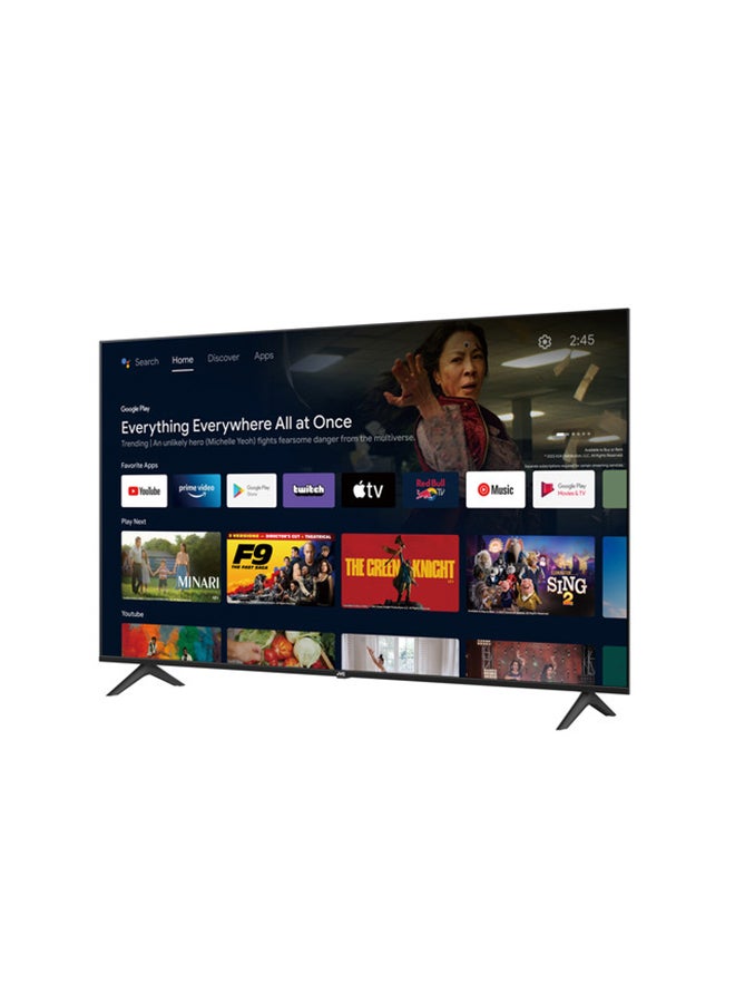 75-Inch Edgeless 4K QLED Official Google Certified Android Smart TV With Dolby Vidion.Atmos, Chrome Cast Built In and 