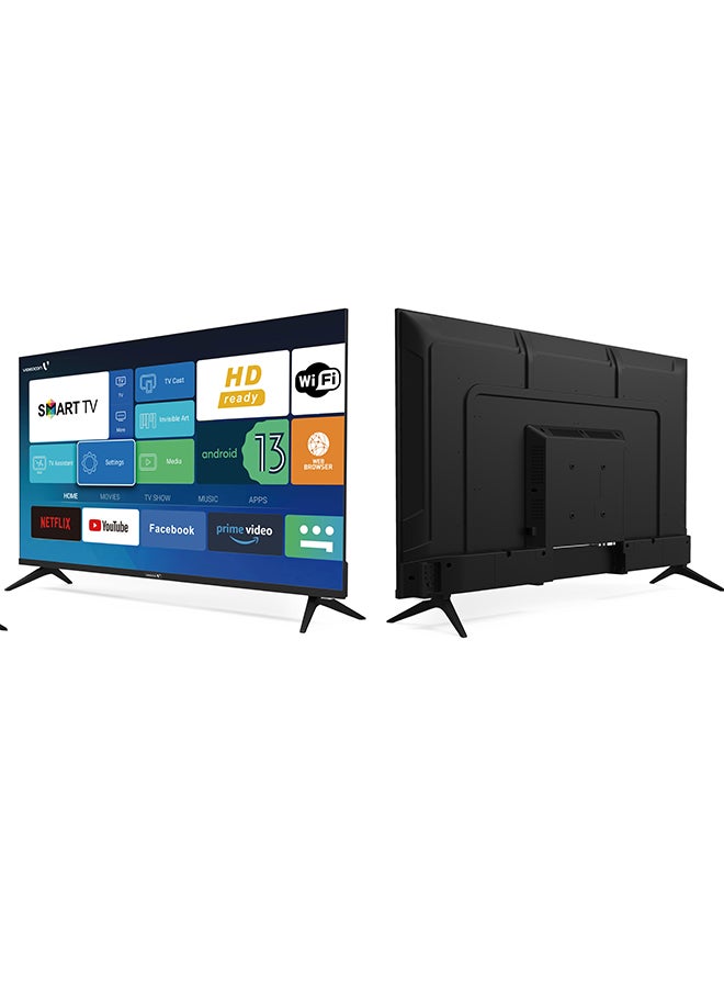 40 Inch Edgeless Android 14 Full HD Smart TV Netflix, Youtube, Amazon Prime Etc E40EL1100 Black