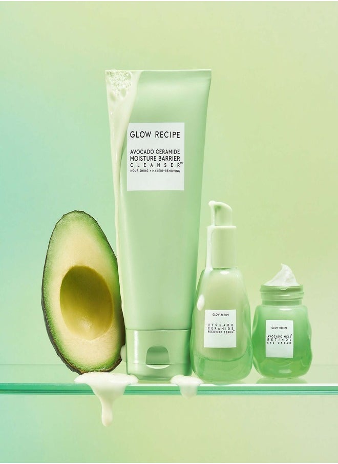GLOW RECIPE Avocado Ceramide Recovery Serum, 30ml – Soothing, Redness-Reducing, and Barrier-Strengthening Serum with Ceramides and Avocado Extract