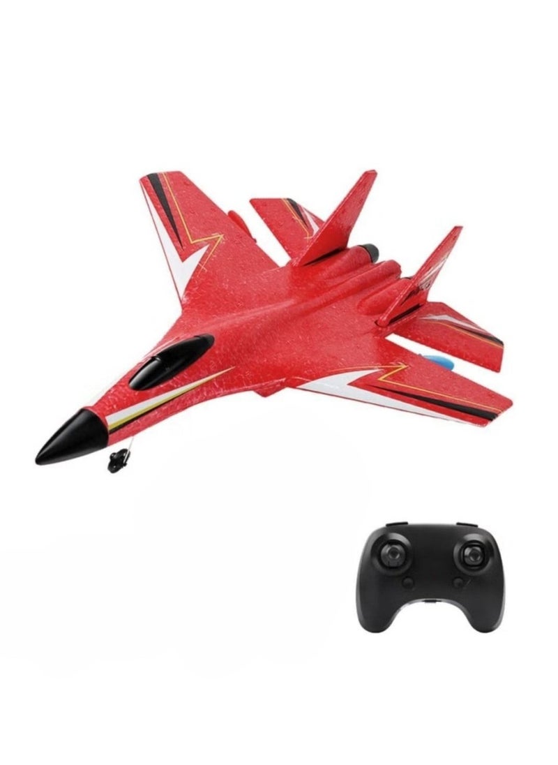 Airplane Fighter Ready-to-Fly 2.4GHz 2-Channel Remote Control Plane for Kids and Beginners