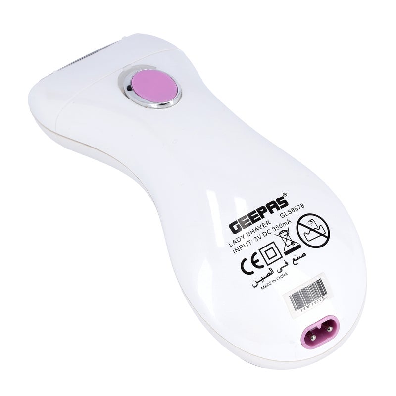 The Lady Shaver GLS8678 is a versatile and convenient grooming tool designed specifically for women White/Silver/Pink