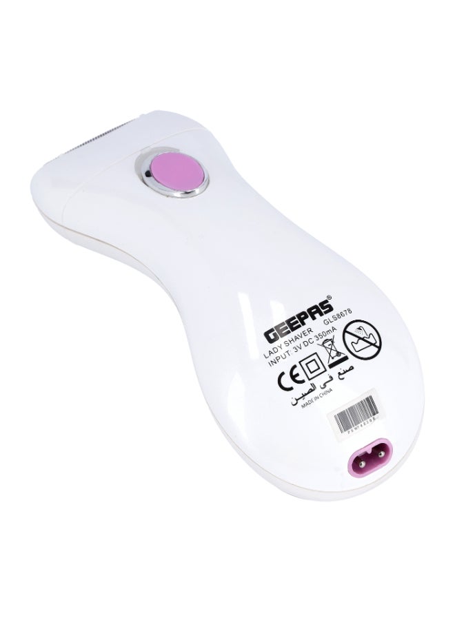 The Lady Shaver GLS8678 is a versatile and convenient grooming tool designed specifically for women White/Silver/Pink