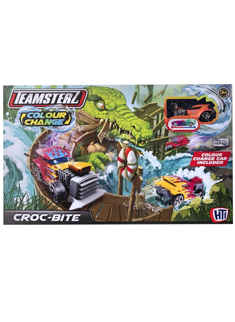 Teamsterz Colour Change Croc Bite Playset