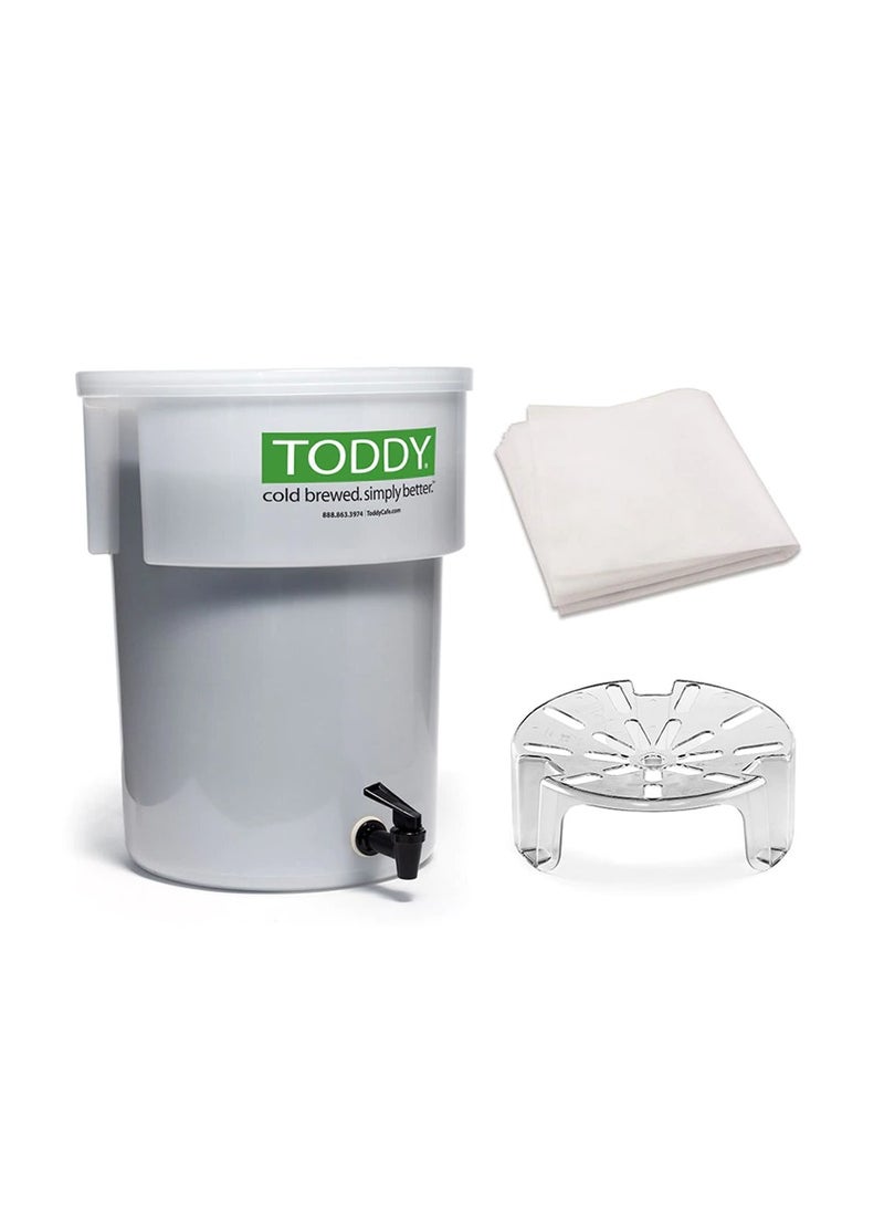 Toddy Cold Brew System - Commercial Model with Lift -5 Gallons -White color