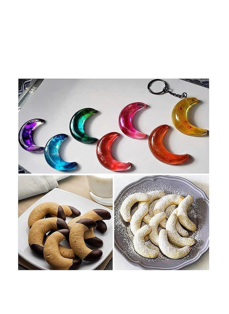 30 Cavity Moon Modeling Silicone Baking Mold Chocolate Fudge Making Mould DIY Cake Baking Decoration Making Silicone Baking Tray