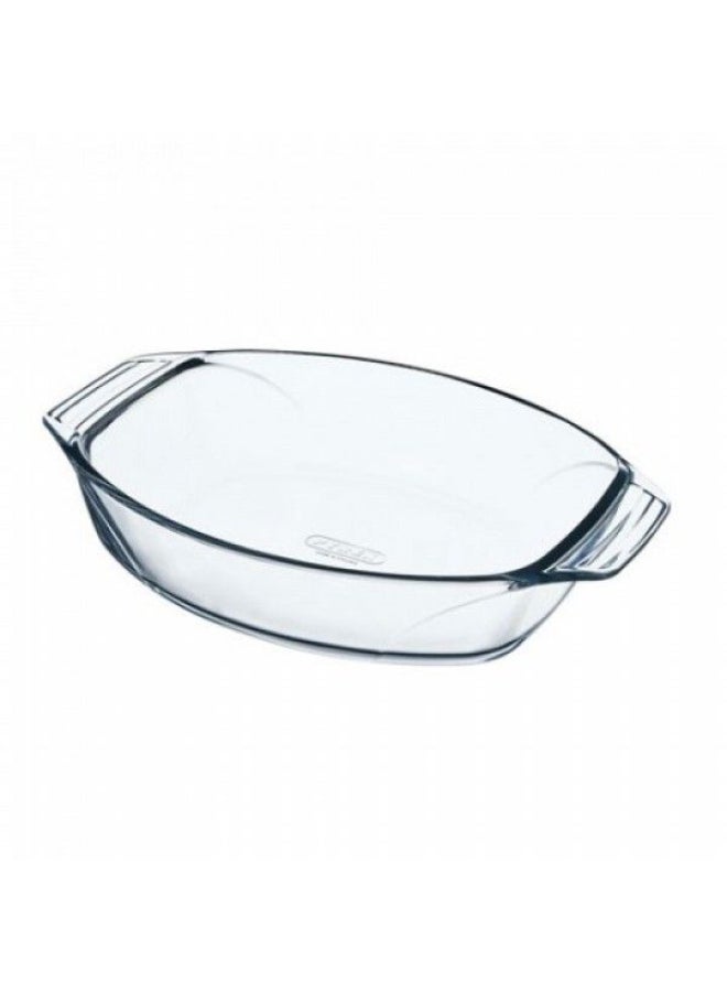 Optimum Oval Roaster With Handle Clear 35x24cm