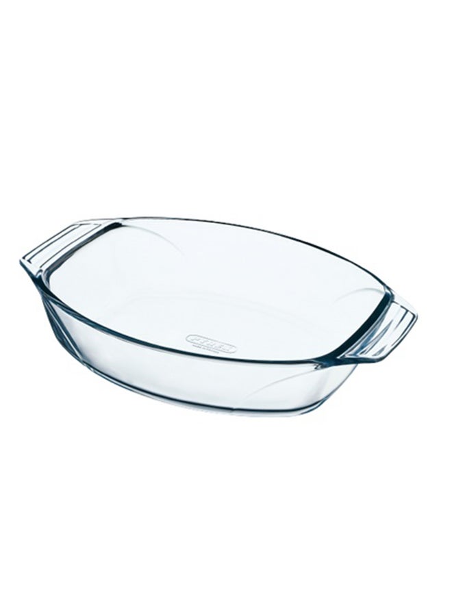 Optimum Oval Roaster With Handle Clear 35x24cm