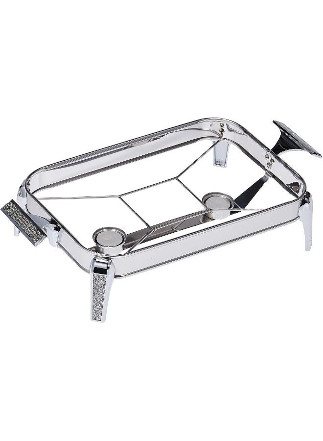 Antique Style Rectangular Shaped Serving Dish Silver