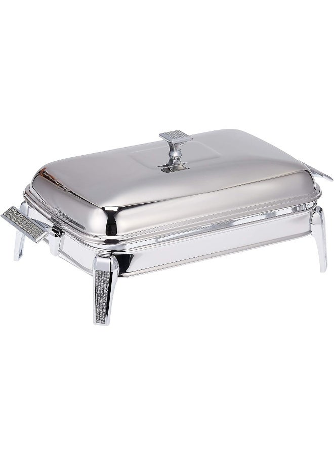 Antique Style Rectangular Shaped Serving Dish Silver