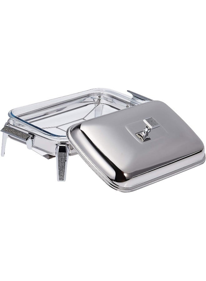 Antique Style Rectangular Shaped Serving Dish Silver
