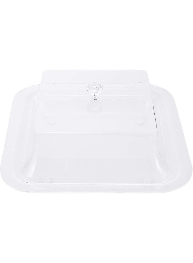 Square Cheese Dome Clear 22cm