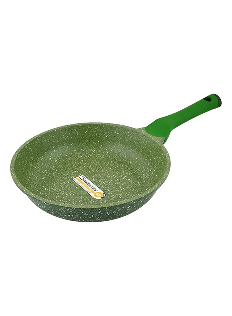 Granite Non-Stick Aluminium Fry Pan Green 28cm