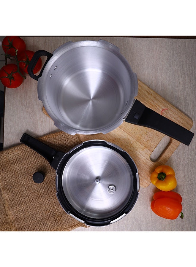 5L Aluminium Pressure Cooker Induction Compaitable Uniform Heating Convenient To Use Multicolour 38 x 25 x 20cm