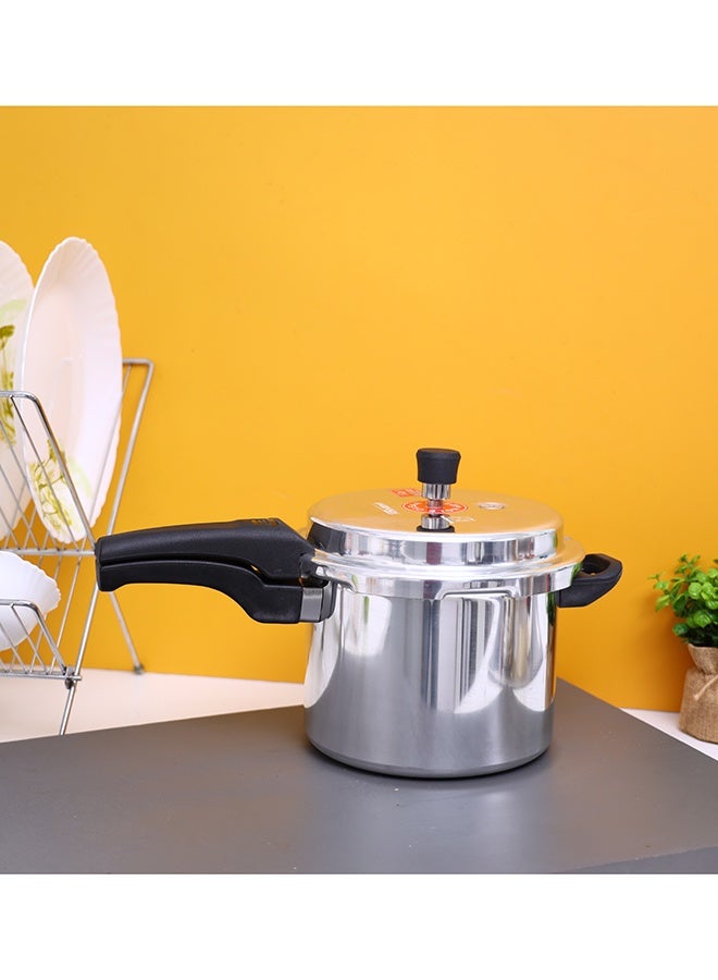 5L Aluminium Pressure Cooker Induction Compaitable Uniform Heating Convenient To Use Multicolour 38 x 25 x 20cm