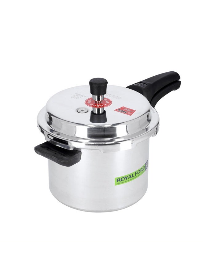 5L Aluminium Pressure Cooker Induction Compaitable Uniform Heating Convenient To Use Multicolour 38 x 25 x 20cm