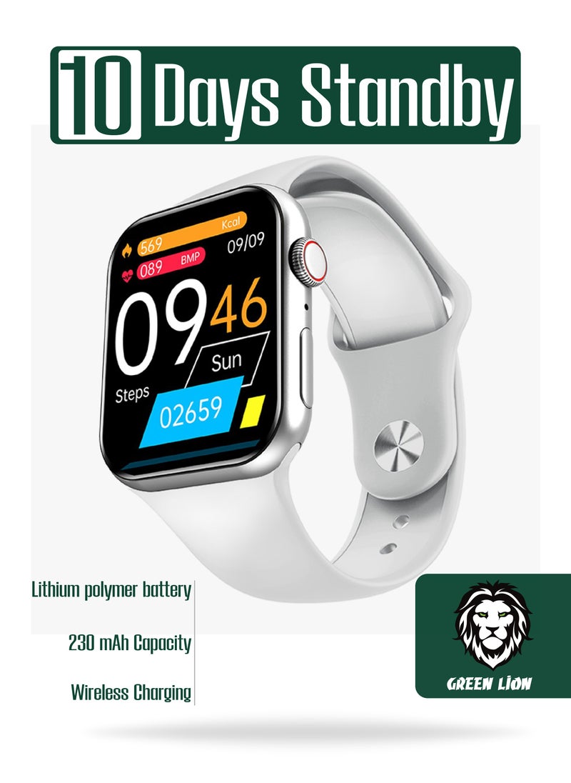 Active Pro Smart Watch IPS 2.02' HD, Full Square Display, IP68 Waterproof, Sport Mode, Wireless charging 230mAh 10 Days Days Standby Time Compatible With iPhone / Android, Silver
