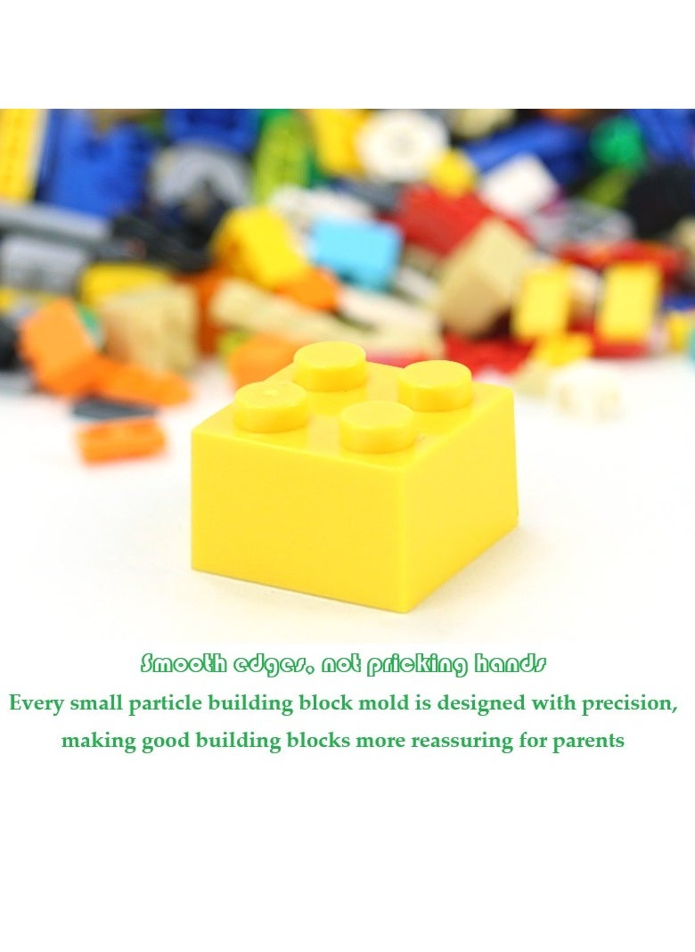 1000G DIY Random Small Particle Building Block Toy Without Drawings Comes With 3 Pcs Randomly Colored Building Block Base Plates