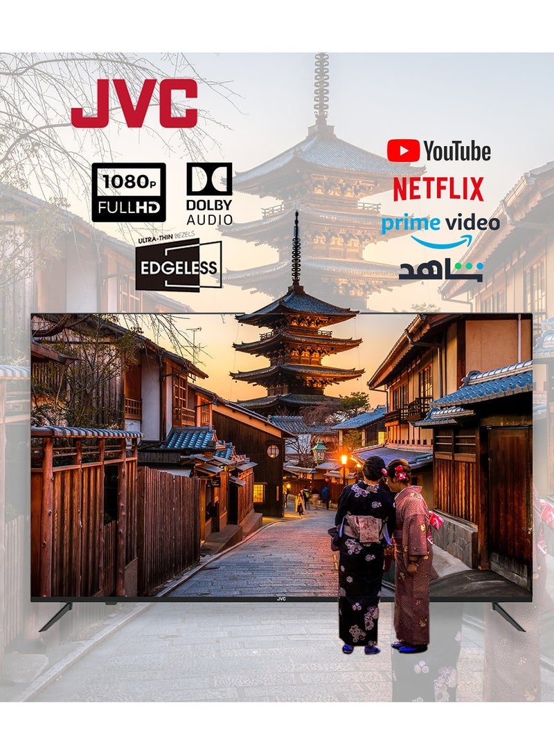 40 Inch Edgeless Full HD Android Smart TV With Dolby Audio And Quadcore Processor LT-40N550 Black