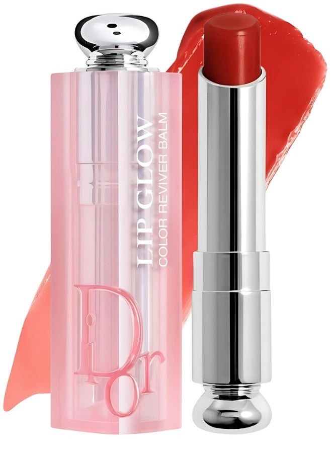 Dior Addict Lip Glow Balm - Shade 108 Dior 8, 3.2g | Hydrating Lip Balm with Color Reviver Technology