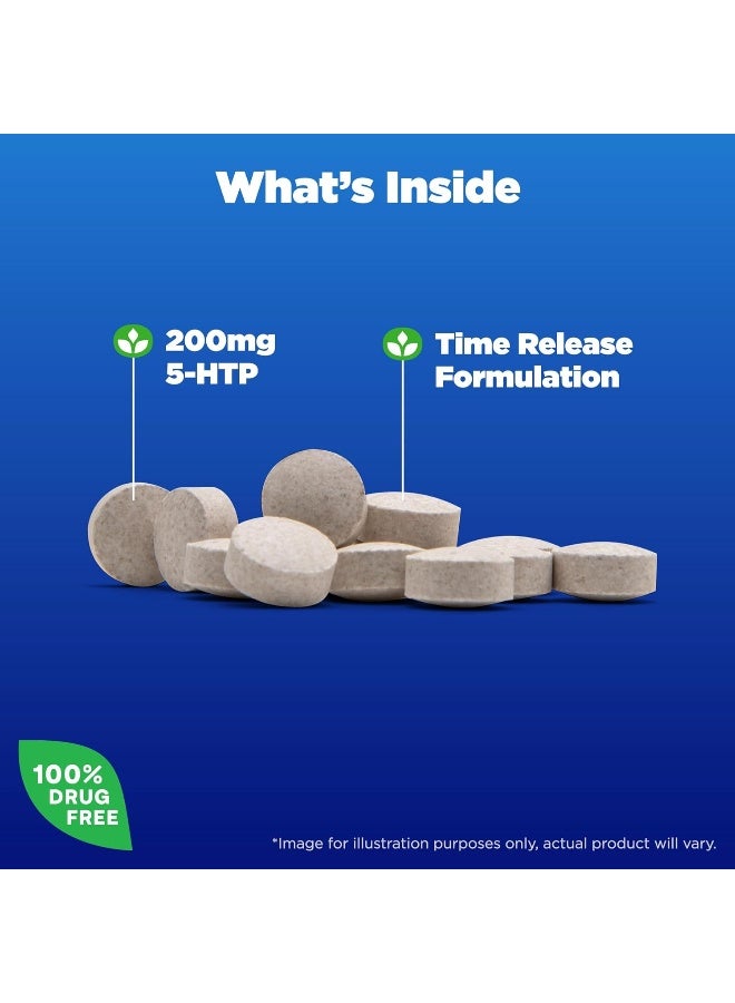 5-HTP, Time Release, 200mg - 30 Tablets Packaging May Vary