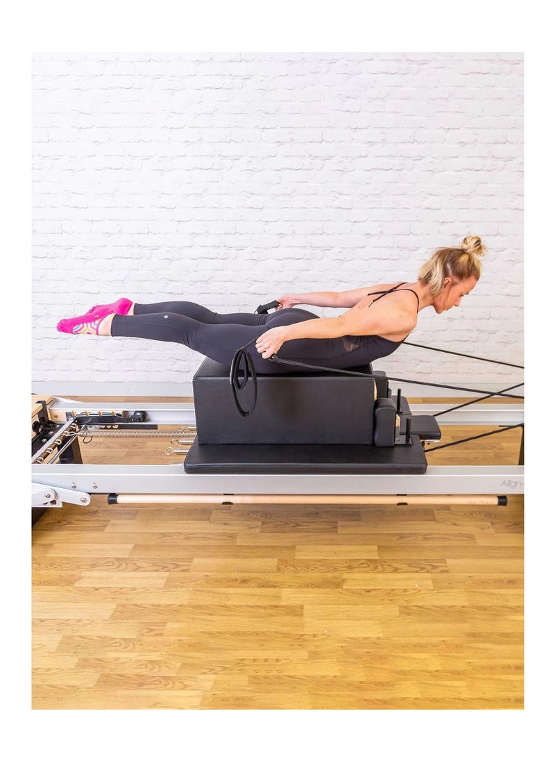 Align-Pilates Pro Sitting Box for Reformers, Comfortable & Durable Pilates Accessory, Versatile Exercise Support, Black