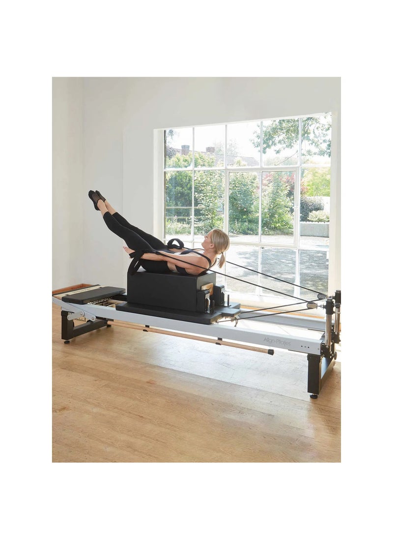 Align-Pilates Pro Sitting Box for Reformers, Comfortable & Durable Pilates Accessory, Versatile Exercise Support, Black