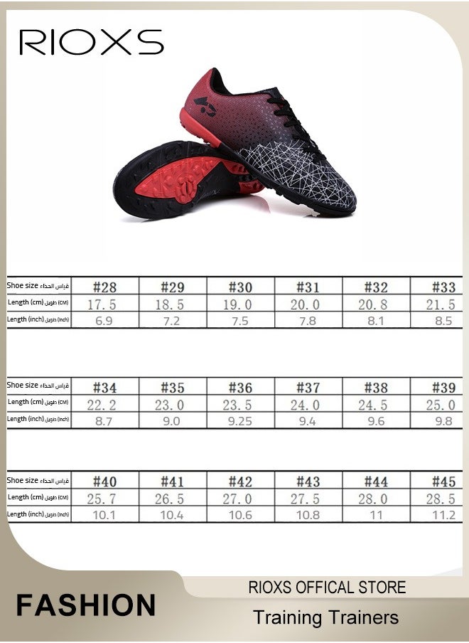 Men's Soccer Shoes,Professional Spikes Sport Shoe,Competition Training Trainers For Men,Non-Slip Sneakers,Lace-Up Athletic Shoes,Lightweight Indoor Outdoor Sports Trainers For Youth And Adult,Baseball Lacrosse Football Sneaker