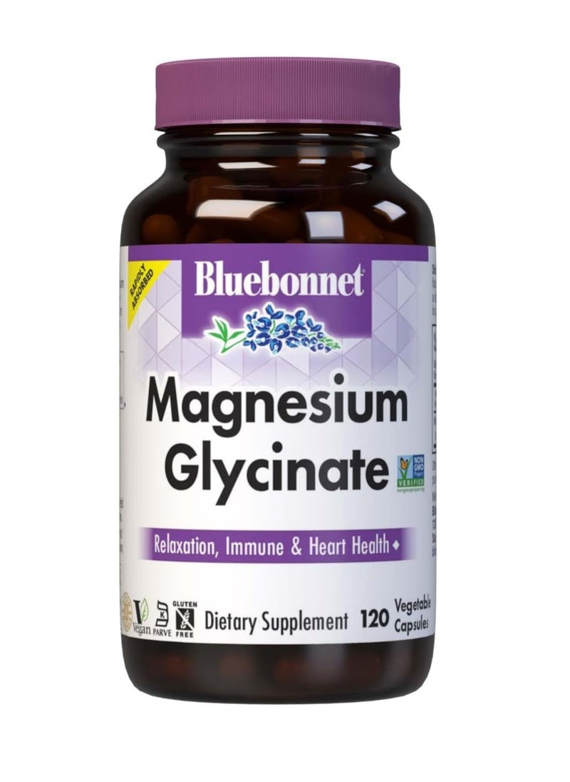 Nutrition Magnesium Glycinate 400 Mg Maximum Absorption Mineral Complex Supports Energy Production And Enzyme Function Nongmo Soyfree Glutenfree 120 Veggie Capsules