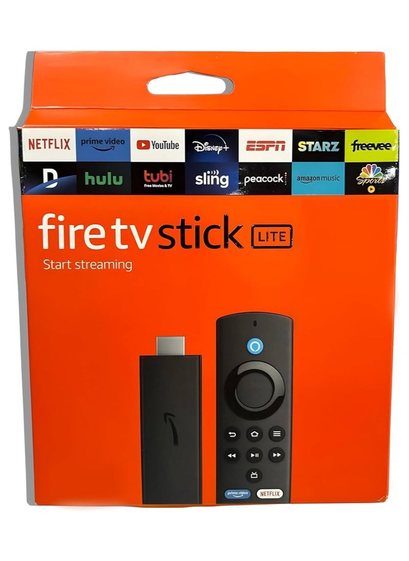 Fire Stick Lite streaming device 2nd Gen, no TV controls, HD streaming device