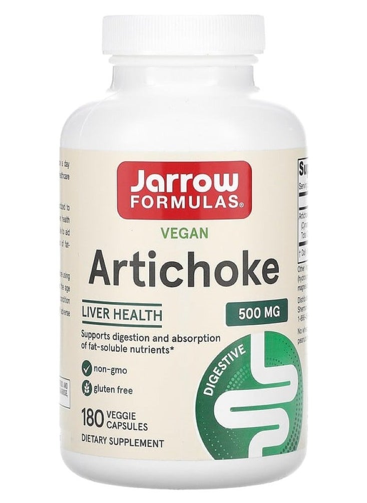 Artichoke 500 mg 180 Veggie Capsules