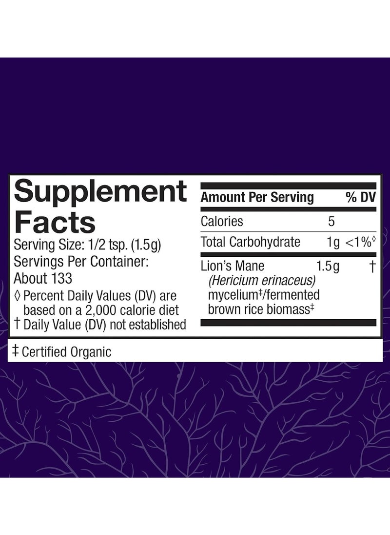 Lion's Mane, Memory & Nerve Support 7 oz