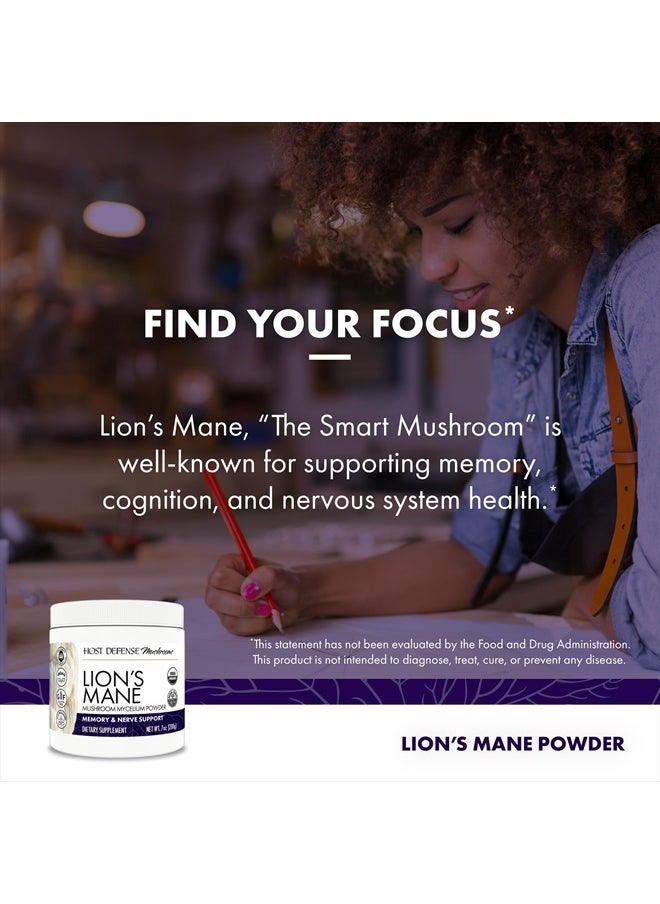 Lion's Mane, Memory & Nerve Support 7 oz