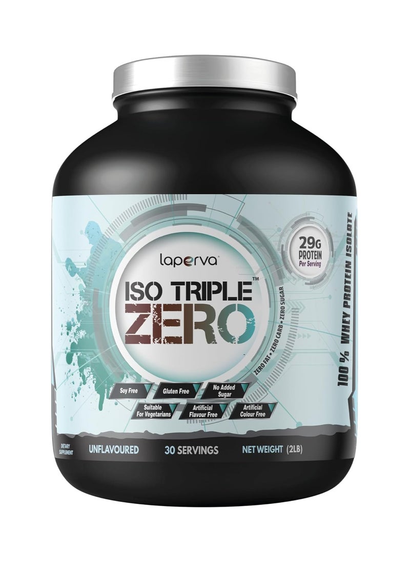 Iso Triple Zero Next Generation Whey Protein, Unflavored, 2 Lb