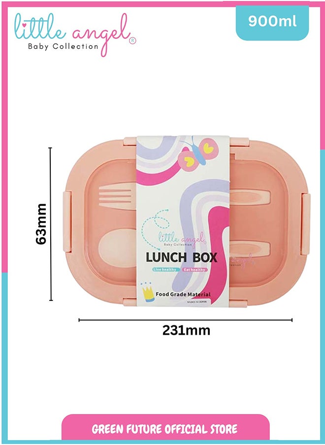 Kids Lunch Box Set with Spoon & Fork – Leakproof Food Storage, BPA-Free, Perfect for School & Travel