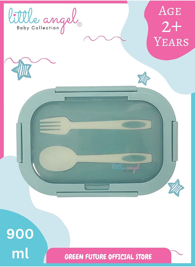 Kids Lunch Box Set with Spoon & Fork – Leakproof Food Storage, BPA-Free, Perfect for School & Travel