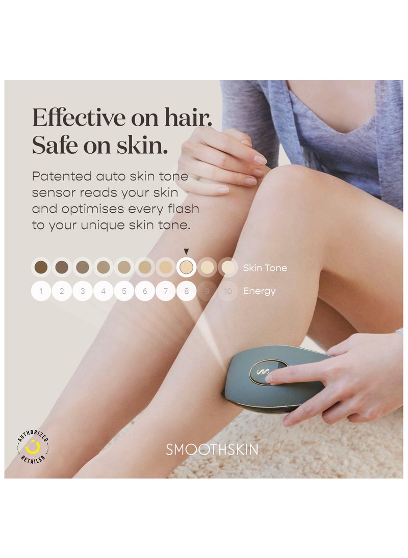 SmoothSkin Pure Adapt IPL (Green): Advanced Laser Hair Removal Device with 10 Energy Settings for Men & Women, Long-Lasting, Hair-Free Skin at Home