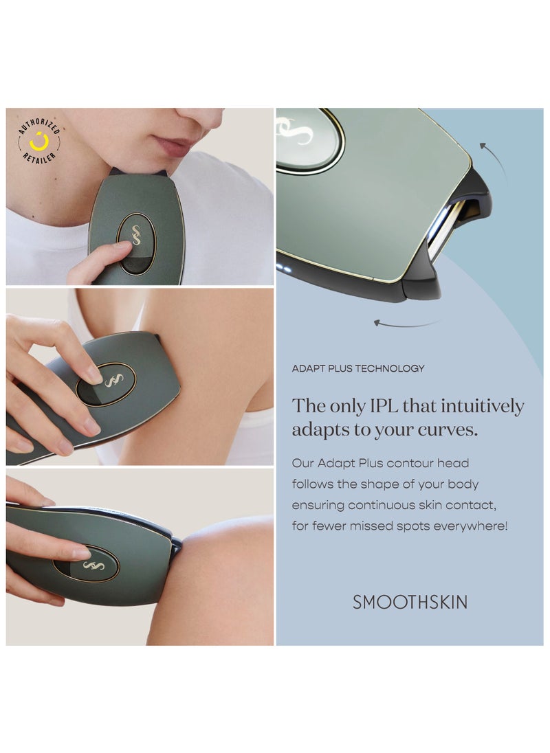 SmoothSkin Pure Adapt IPL (Green): Advanced Laser Hair Removal Device with 10 Energy Settings for Men & Women, Long-Lasting, Hair-Free Skin at Home