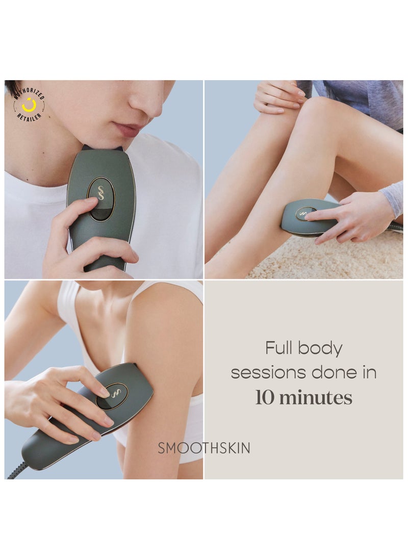 SmoothSkin Pure Adapt IPL (Green): Advanced Laser Hair Removal Device with 10 Energy Settings for Men & Women, Long-Lasting, Hair-Free Skin at Home