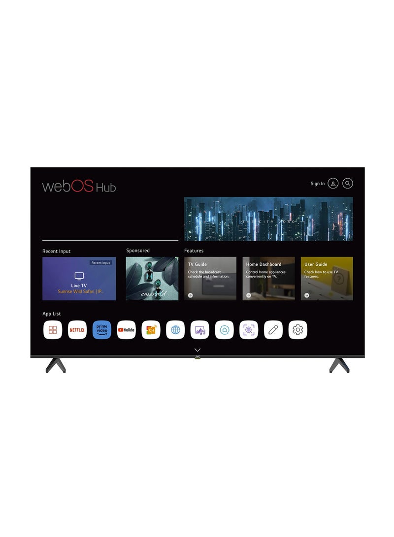 85 Inch Edgeless QLED 4K UHD WebOs Smart TV With Magic Remote, Bluetooth And Dolby Audio 2024 Model LT-85NQ7155 Black