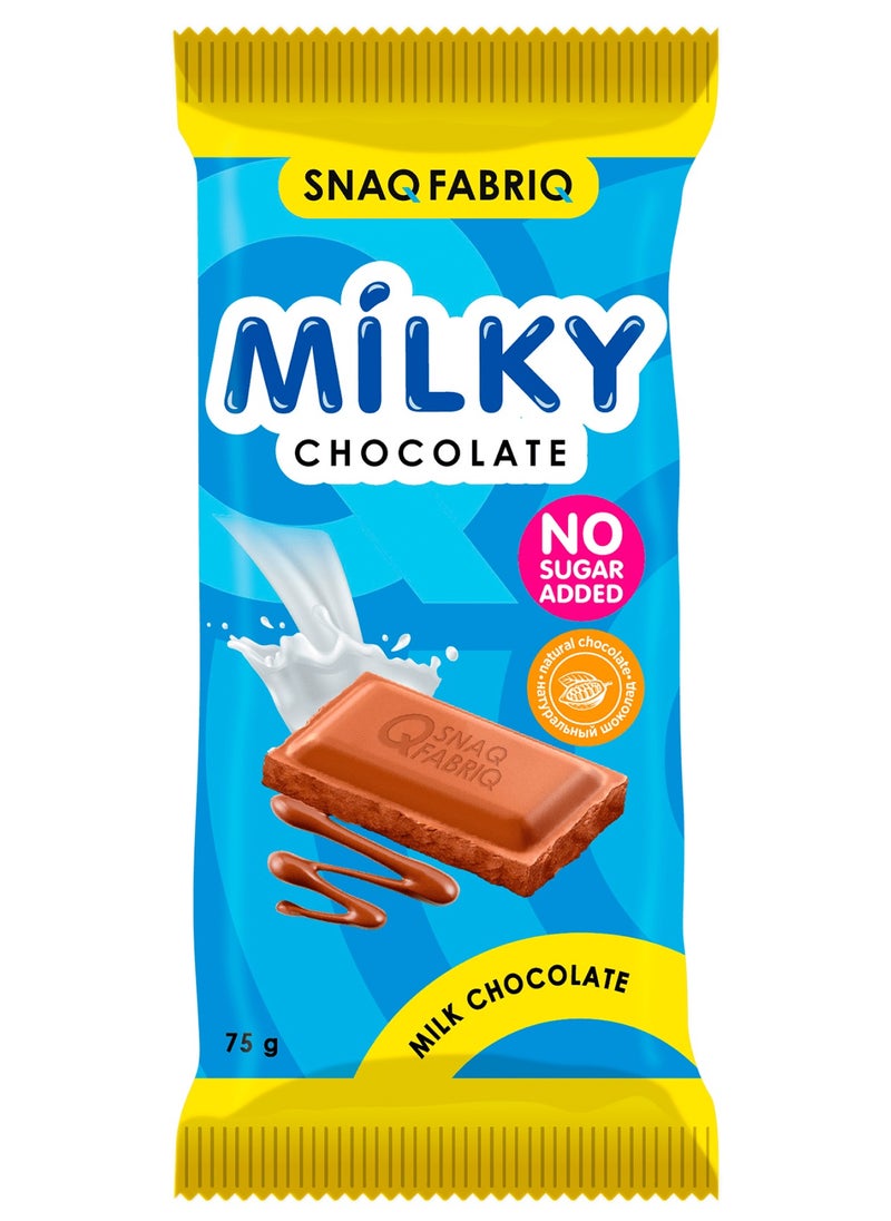 Milky Chocolate Bar with Milk Chocolate No Sugar Added 4x75g