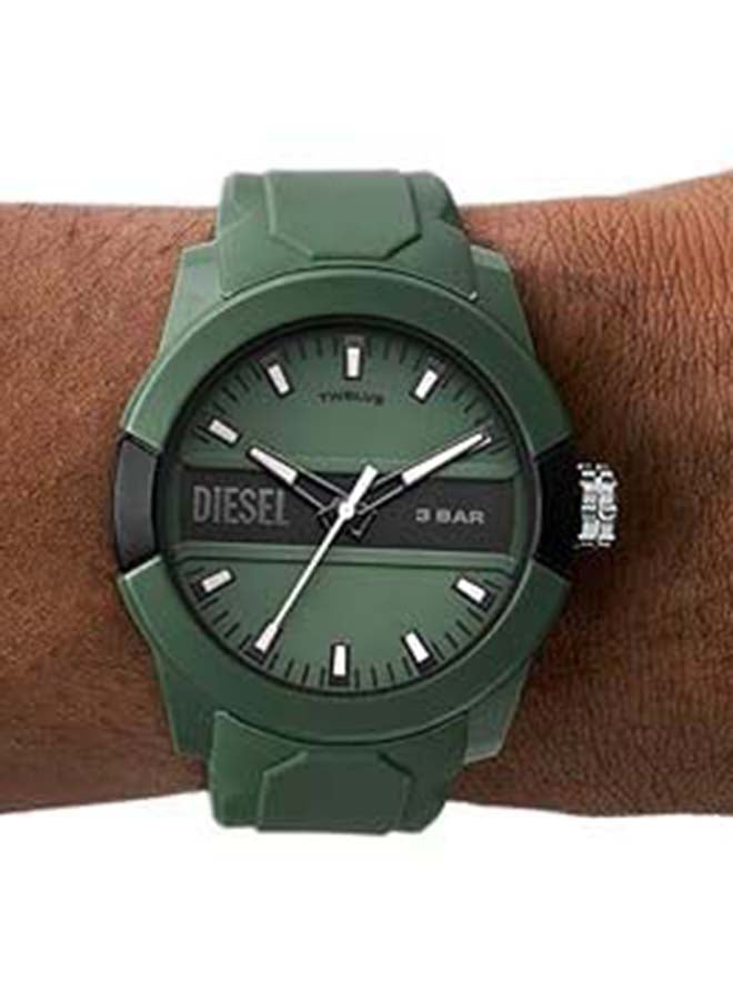 Men's Analog Round Shape Silicone Wrist Watch DZ1983 - 50 Mm