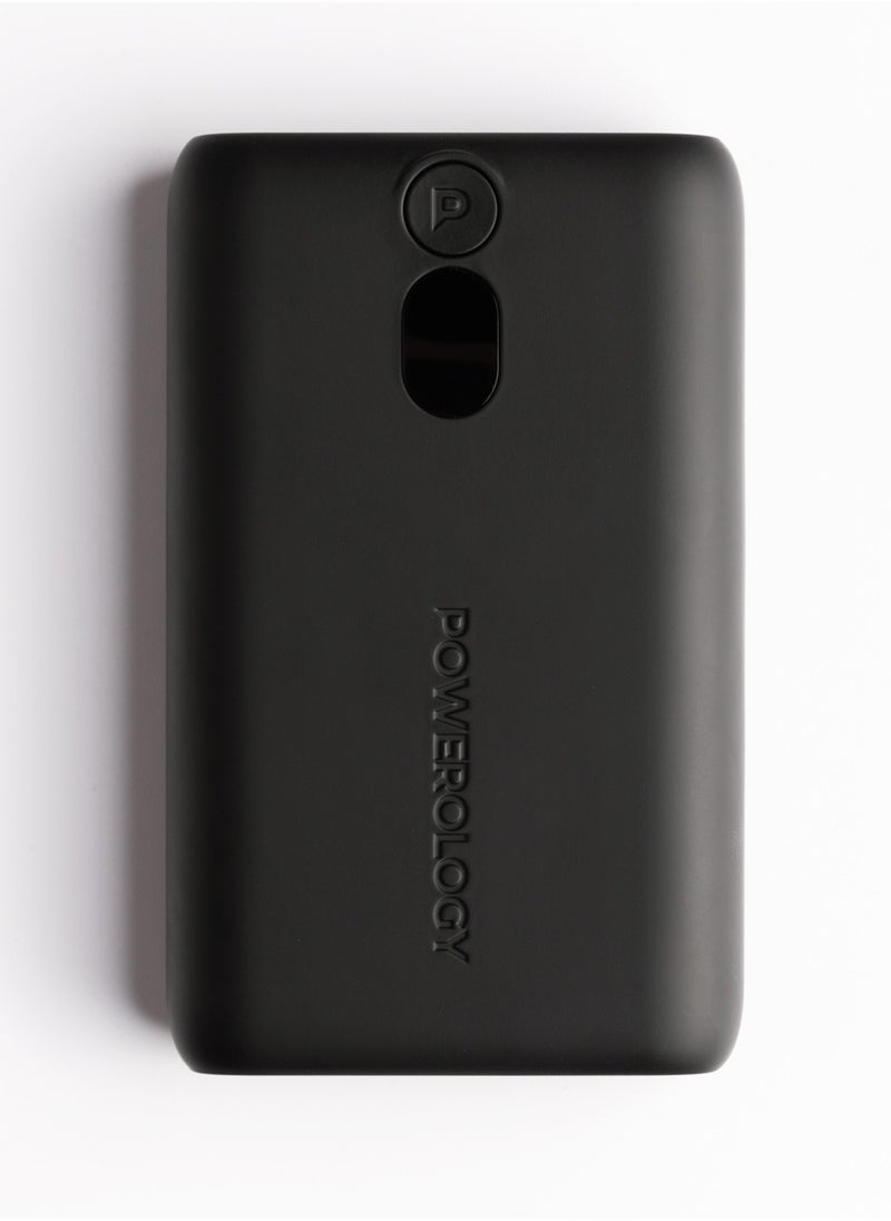 10000mAh Onyx Power Bank 10000 mAh PD 35W / Power Dash 3.0 with Digital Display and Built-In Safeguards / Super Compact Powerbank - Black