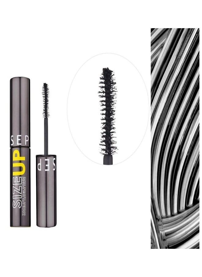 SEPHORA COLLECTION Size Up Mascara – Travel Size Mini 5ml /0.16 oz | Intense Volume, Long-Lasting, Smudge-Proof Formula