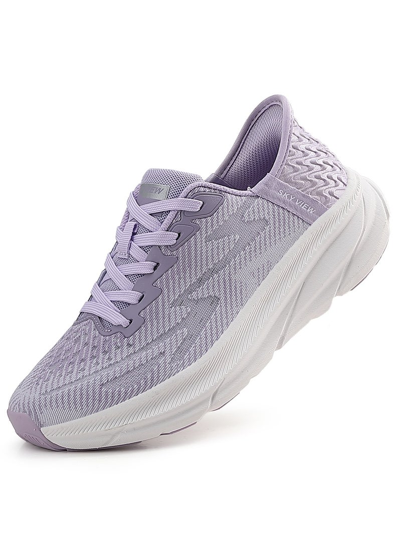 SKY VIEW Supportive Men And Women Hands Free Slip-ins Running Shoes Unisex Cushioned Breathable Athletic Fashion Sneakers Non Slip Walking Tennis Shoes Purple