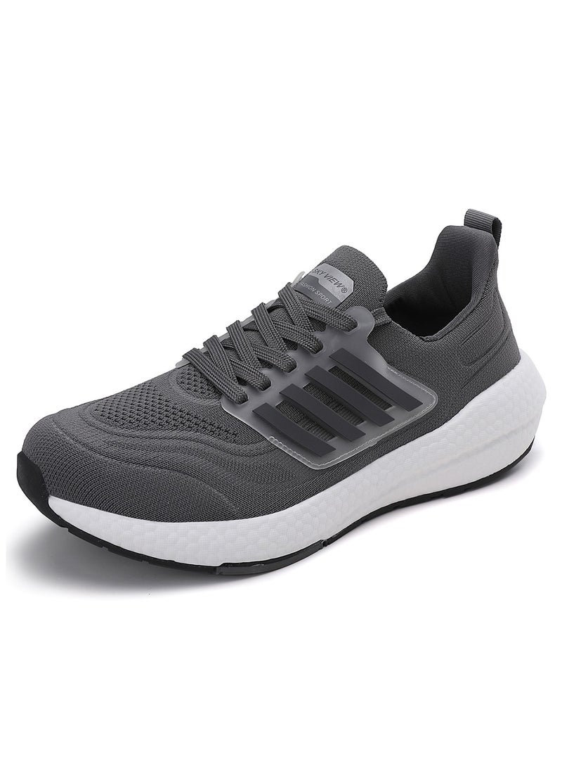 SKYVIEW Men's Running Shoes Tennis Fashion Sneakers For Men Walking Slip On Gym Workout Athletic Breathable Jogging Sport Casual Shoes Grey