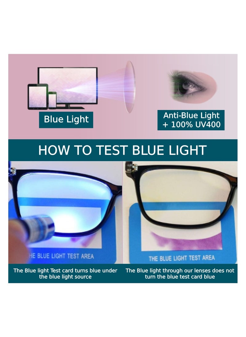 Blue Light Blocking Optical Eyeglasses - Stylish Oversized Frames, Clear Lens, Polarized. Top-rated Bluelight Protection for Reading, Work, & Screen Time. Vintage-Inspired, Lightweight Design.