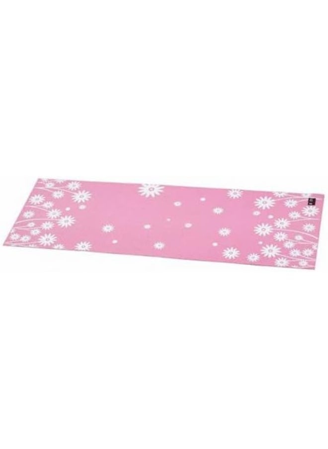 Instructional Yoga Mat Pink P3